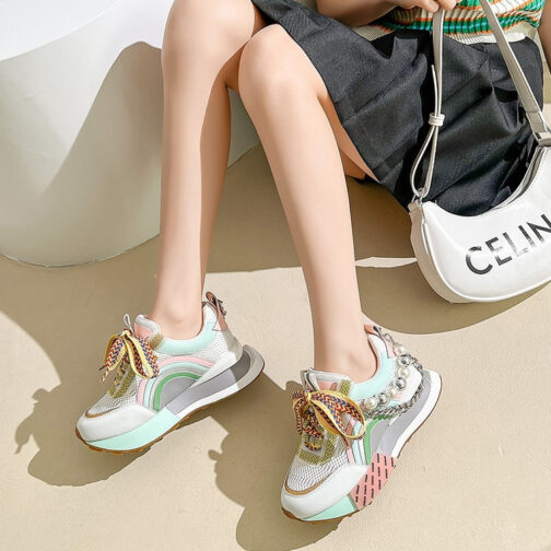 Fusion Pearl Chunky Sneakers