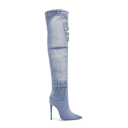 Jackson High Denim Heels Boots