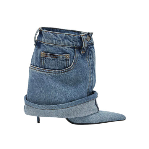 Retro Rhythm Denim Heels