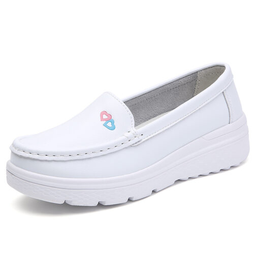 White Loafer Nurse Shoes