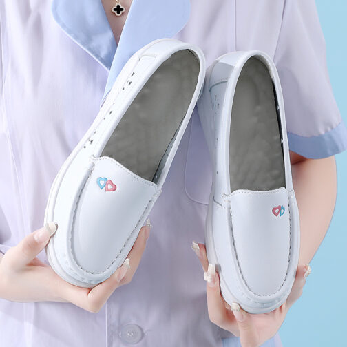 White Loafer Nurse Shoes - Image 3