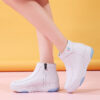White Loafer Slip-On Shoes Nurse Boots - Image 4
