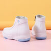 White Loafer Slip-On Shoes Nurse Boots - Image 8