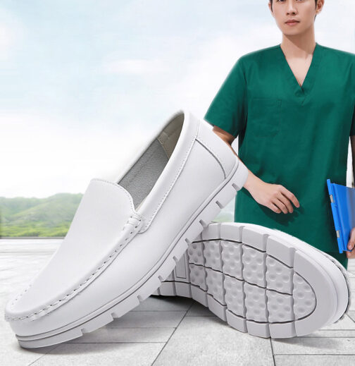 White Nursing Shoes For Men - Image 4