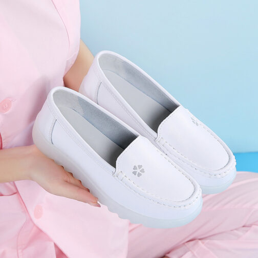 White Nursing Shoes For Women - Image 8