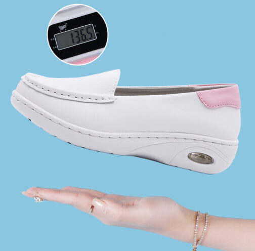 White Slip-On Nurse Shoes For Women - Image 11